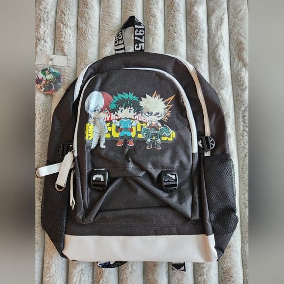 My Hero Academia Anime Character Backpack With Charging Ports NWOT - Picture 2 of 10
